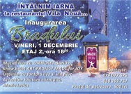 1 decembrie — inaugurarea bradului la restaurantul 